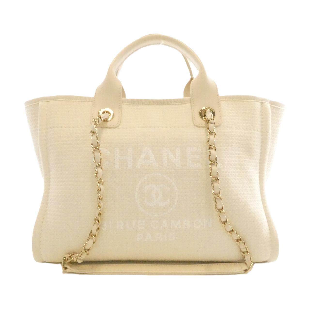 Chanel Deauville Mixed Fiber Tote Bag