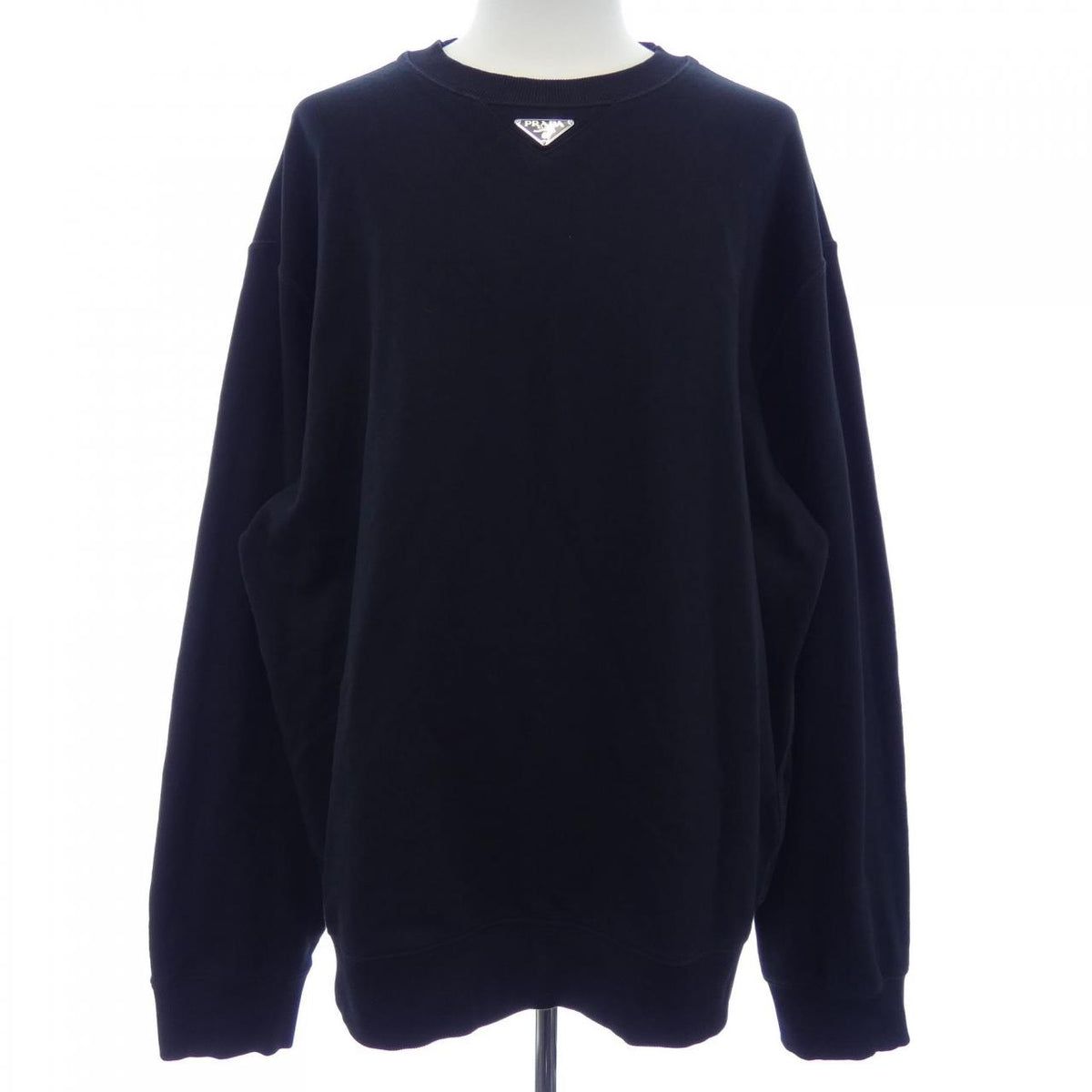 PRADA Triangle Logo Cotton Sweatshirt