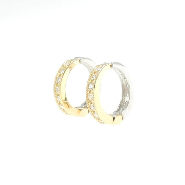 Au750 Diamond Earrings