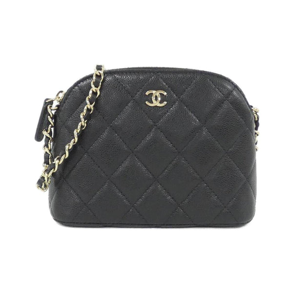 Chanel Timeless Classic Caviar Skin Chain Clutch