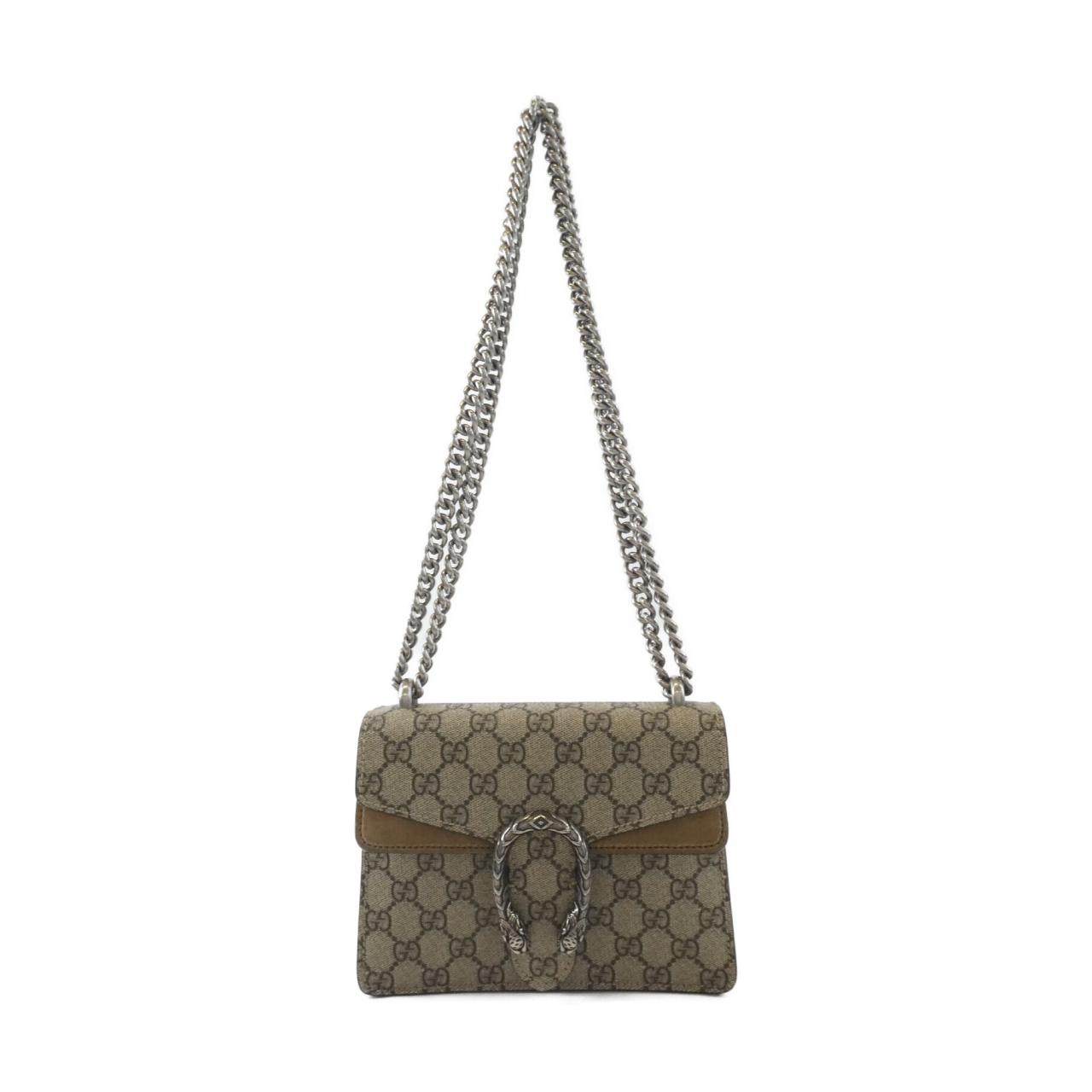 Gucci Dionysus GG Supreme Canvas Suede Shoulder Bag