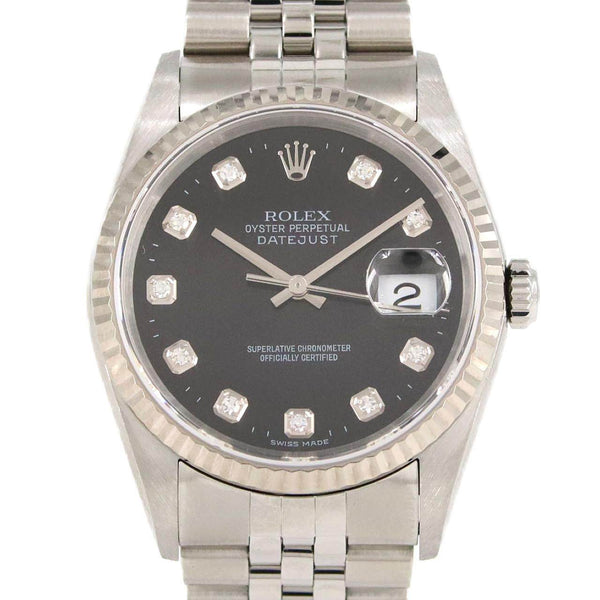 Rolex Datejust Stainless Steel White Gold Automatic