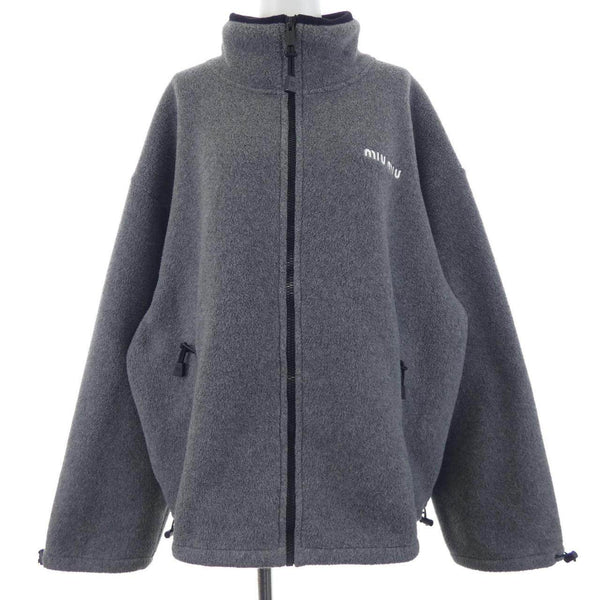 Miu Miu Cotton Fleece Cropped Sweatshirt