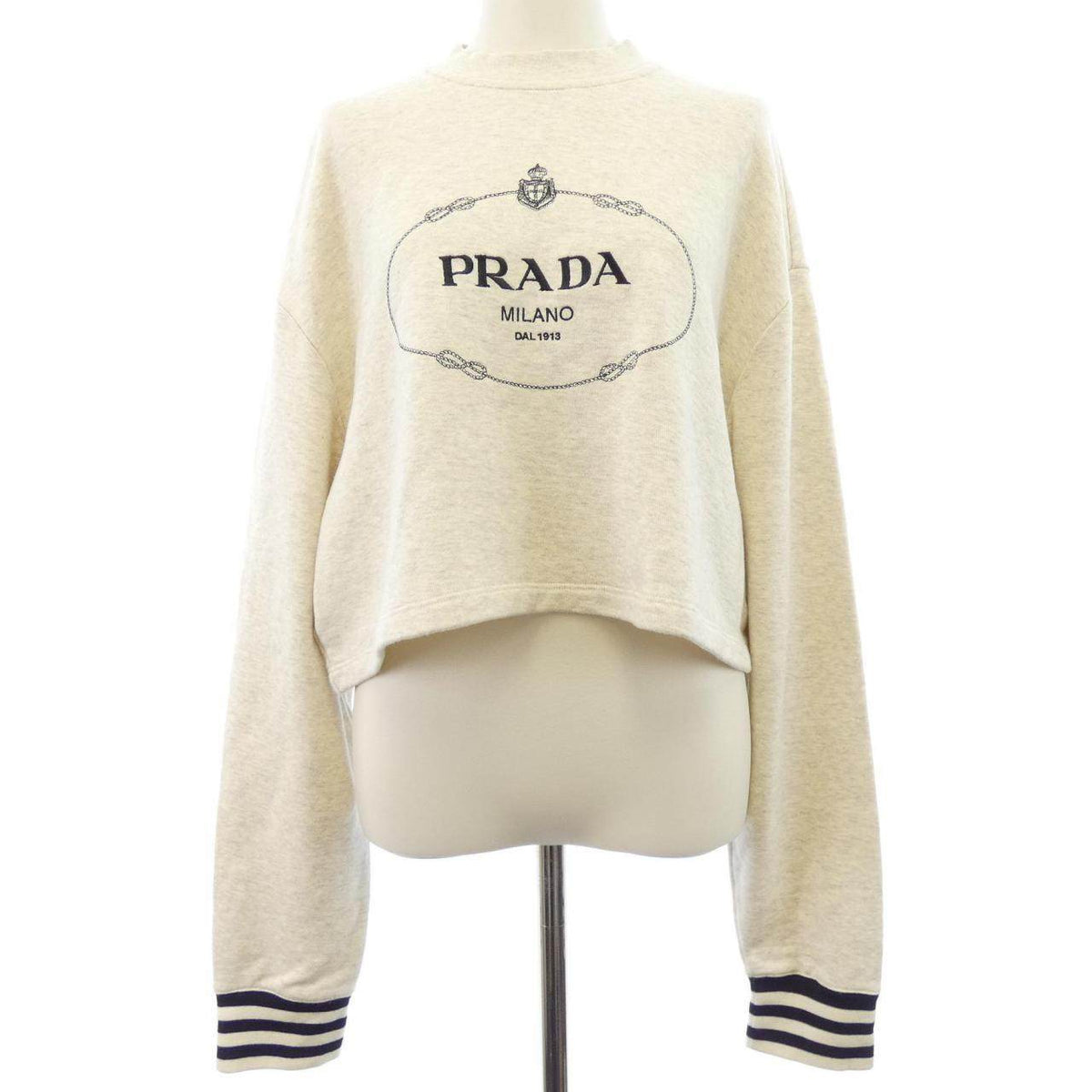 Prada Oversize Cotton Fleece Sweatshirt