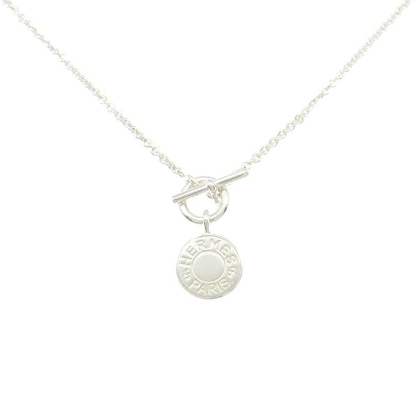 Hermes Amulette H Confetti 925 Silver Necklace