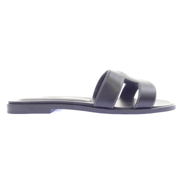 Hermes Oran Box Calf Sandals