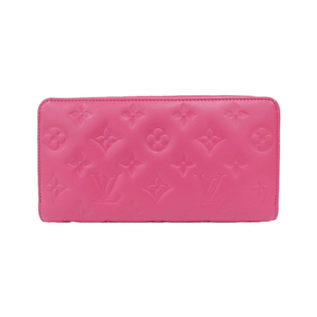 Louis Vuitton Coussin Zippy Wallet Lambskin Long Wallet