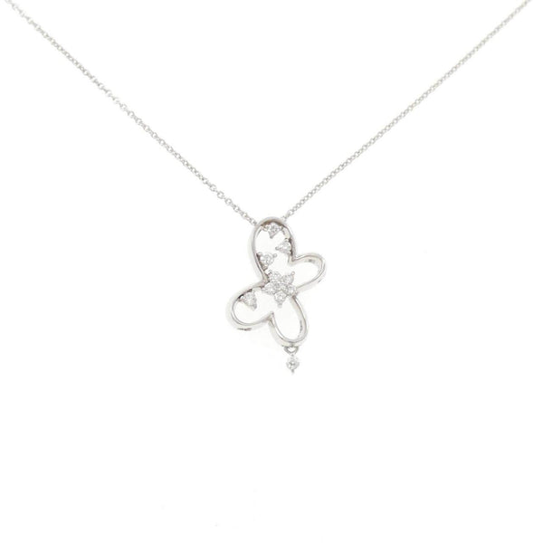 Au750 White Gold Diamond Necklace