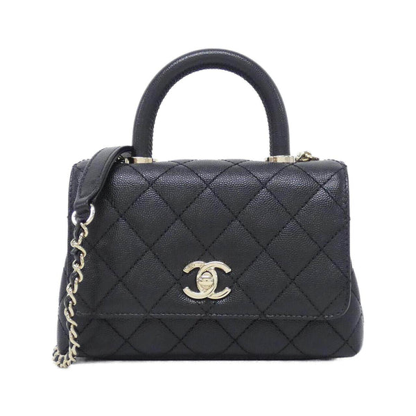 Chanel Coco Handle Grained Calfskin Handbag