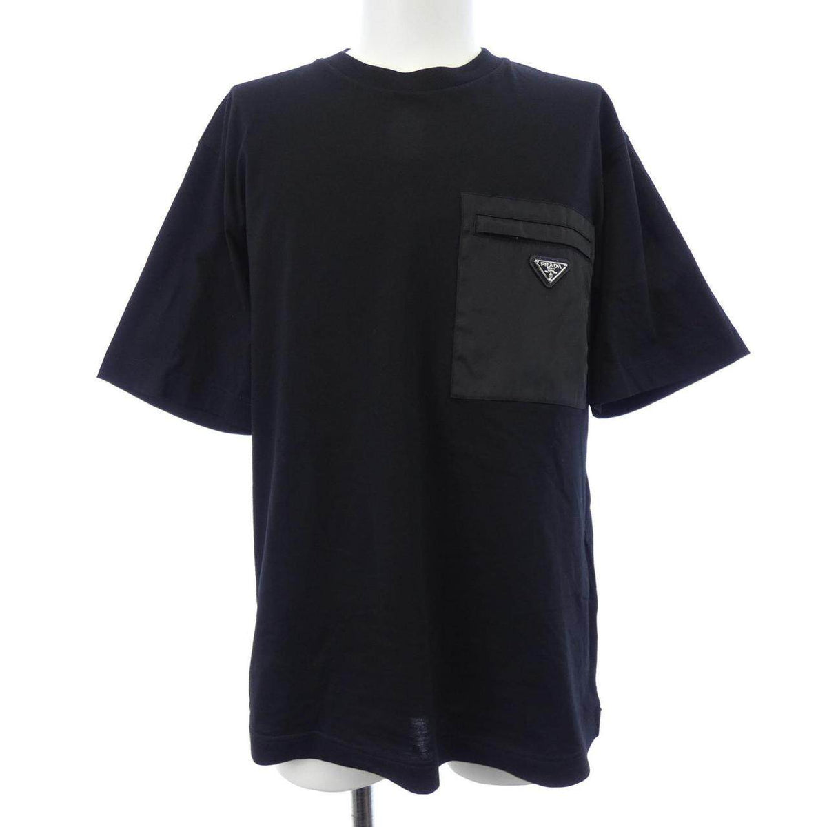 Prada Triangle Logo Re-Nylon Jersey T Shirt