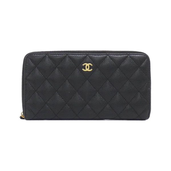 Chanel Timeless Classic Caviar Skin Long Wallet