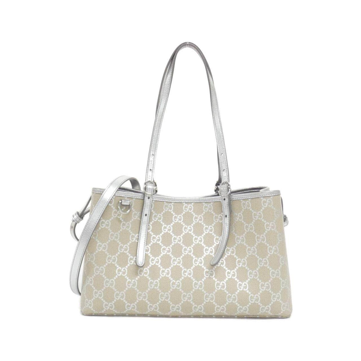 Gucci GG Emblem GG Monogram Coated Canvas Handbag