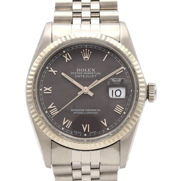 Rolex Datejust Stainless Steel White Gold Automatic