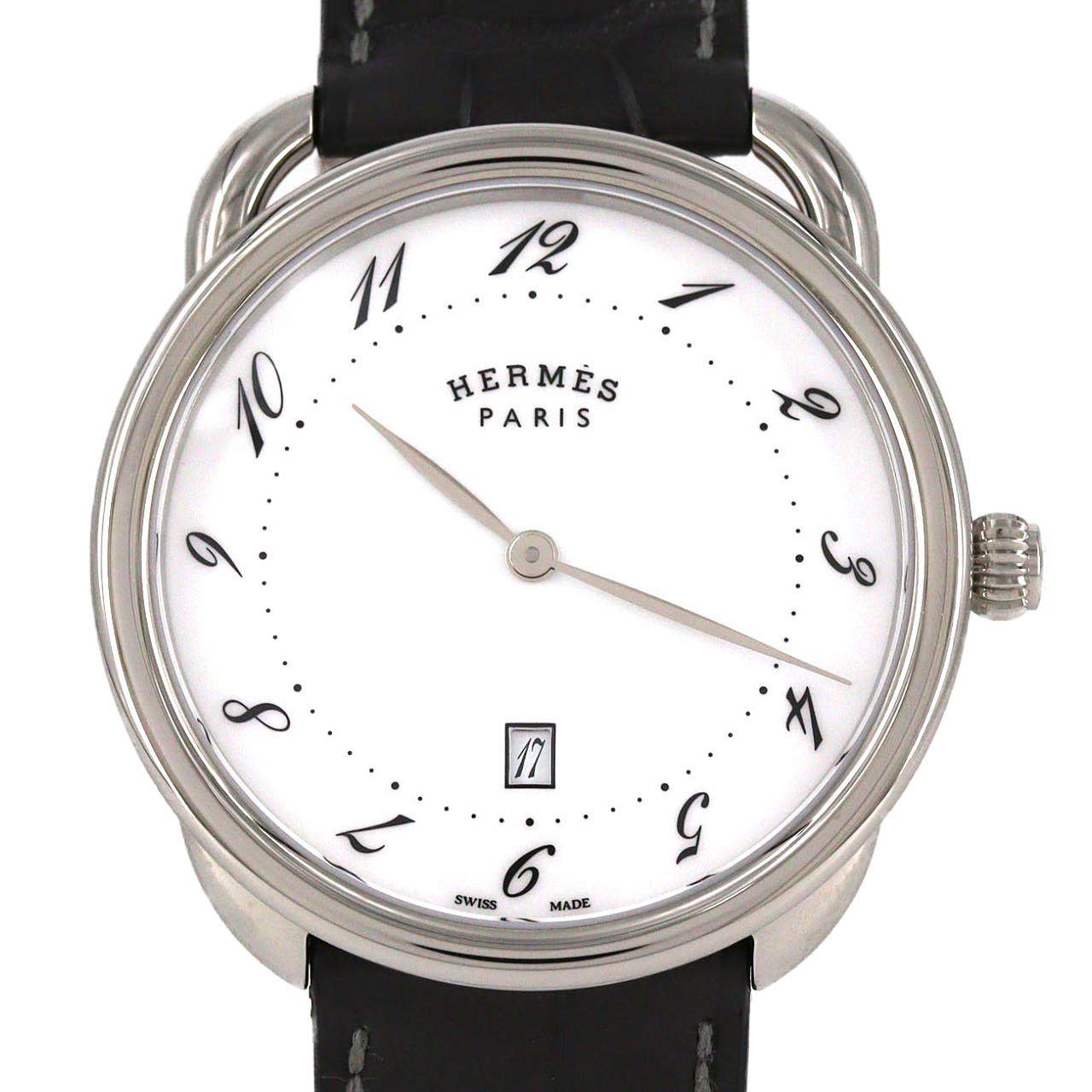 Hermes Arceau Stainless Steel Quartz Watch