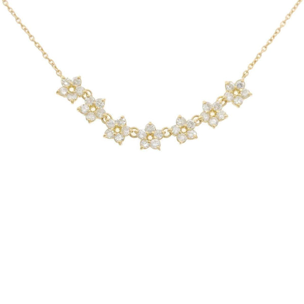 Au750 Flower Diamond Necklace