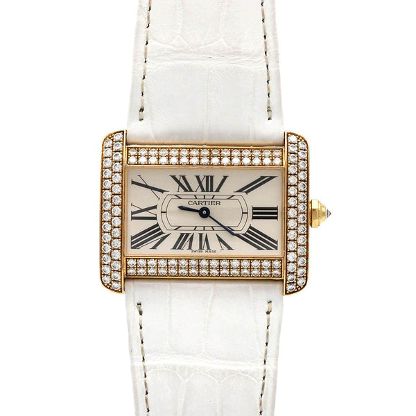 Cartier Tank Divan Yellow Gold Quartz Watch