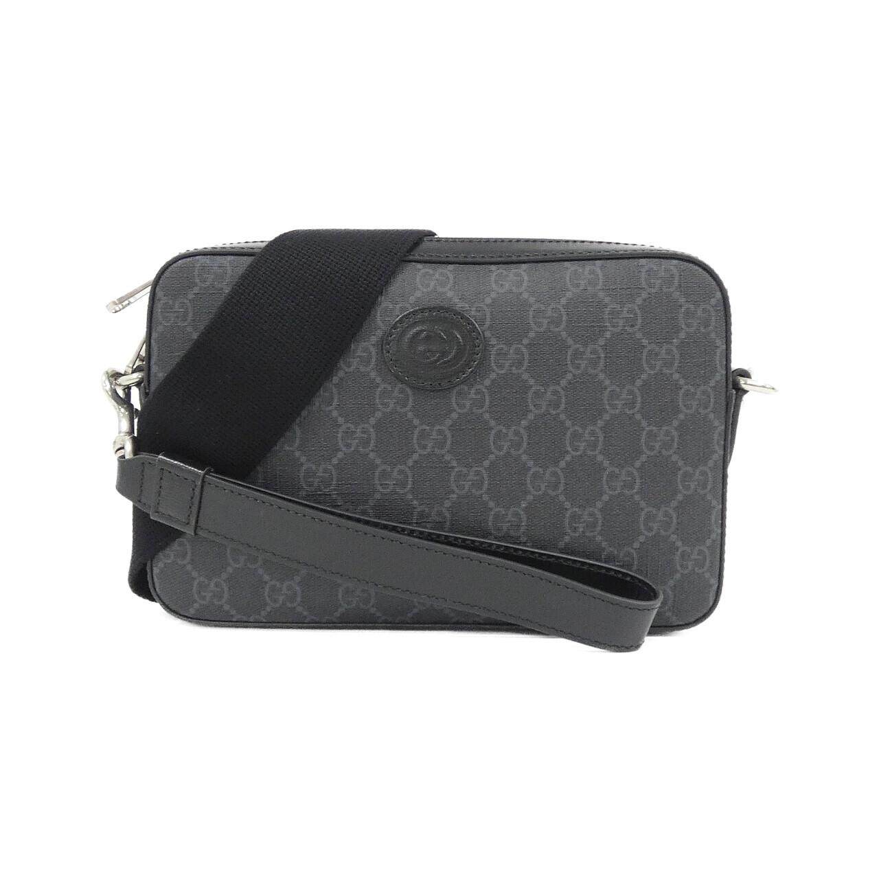 Gucci GG Supreme Canvas Leather Shoulder Bag