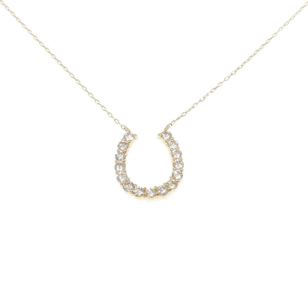 Au750 Horseshoe Diamond Necklace
