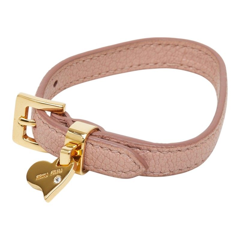 Miu Miu Leather Bracelet