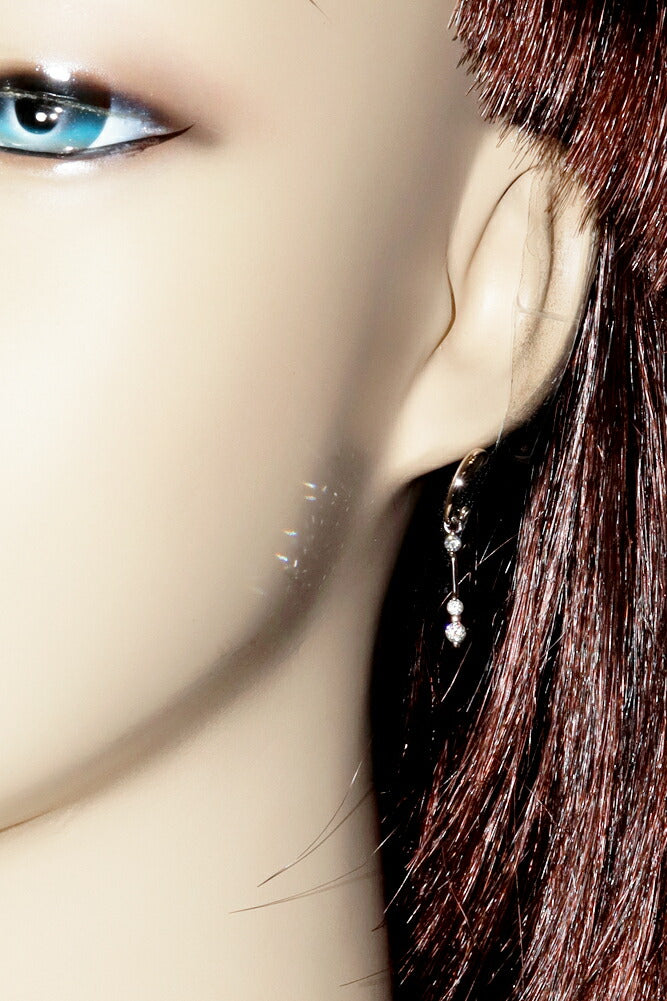 K18WG Diamond 0.30ct Earrings
