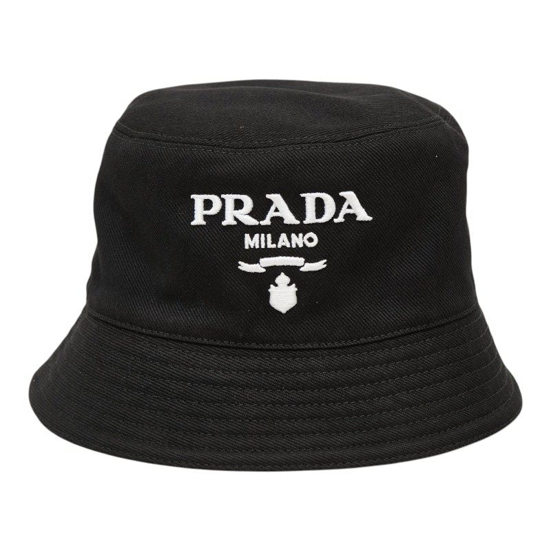 Prada Logo Cotton Bucket Hat