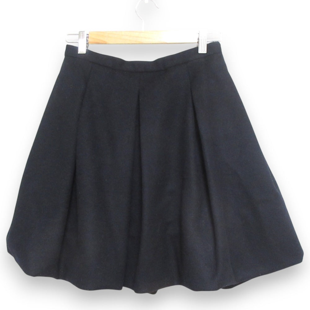 Miu Miu Box Pleats 100% Wool Skirt