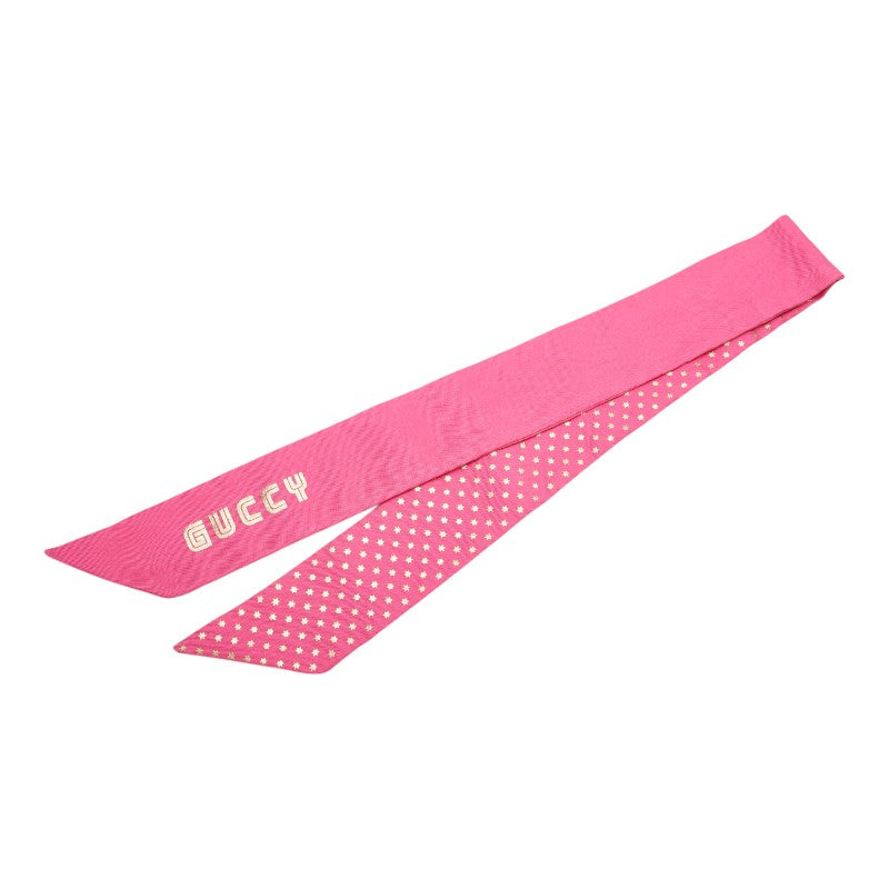 Gucci GUCCY SEGA Logo Silk Scarf