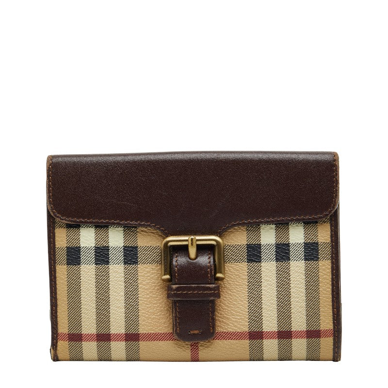 Burberry Nova Check PVC Leather Wallet