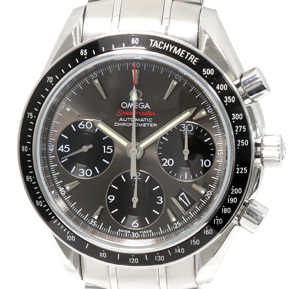 Omega Black Gray Dial Speedmaster Date Watch 323.30.40.40.06.001