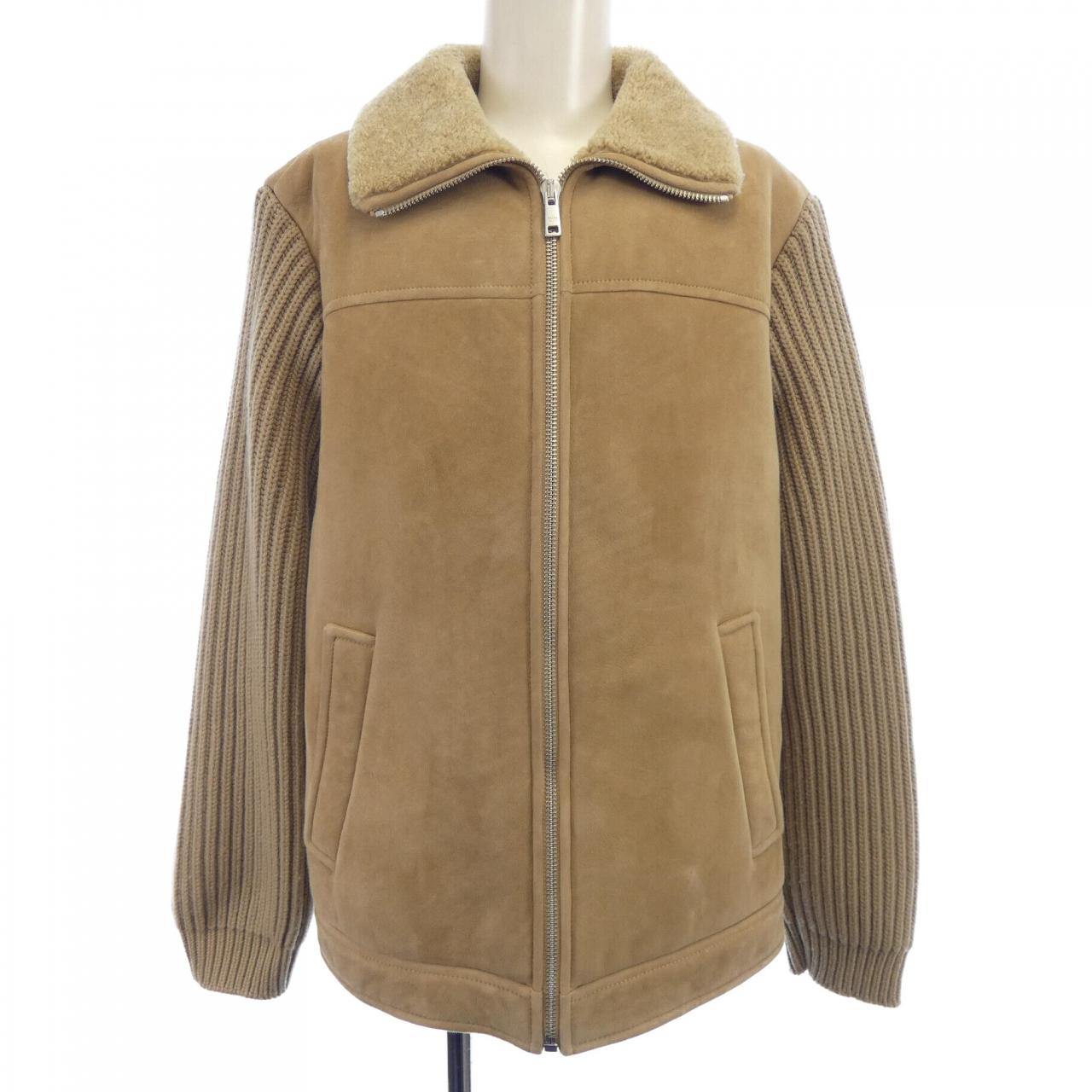 Prada UPW435 S222 JHY Sheepskin Shearling Jacket