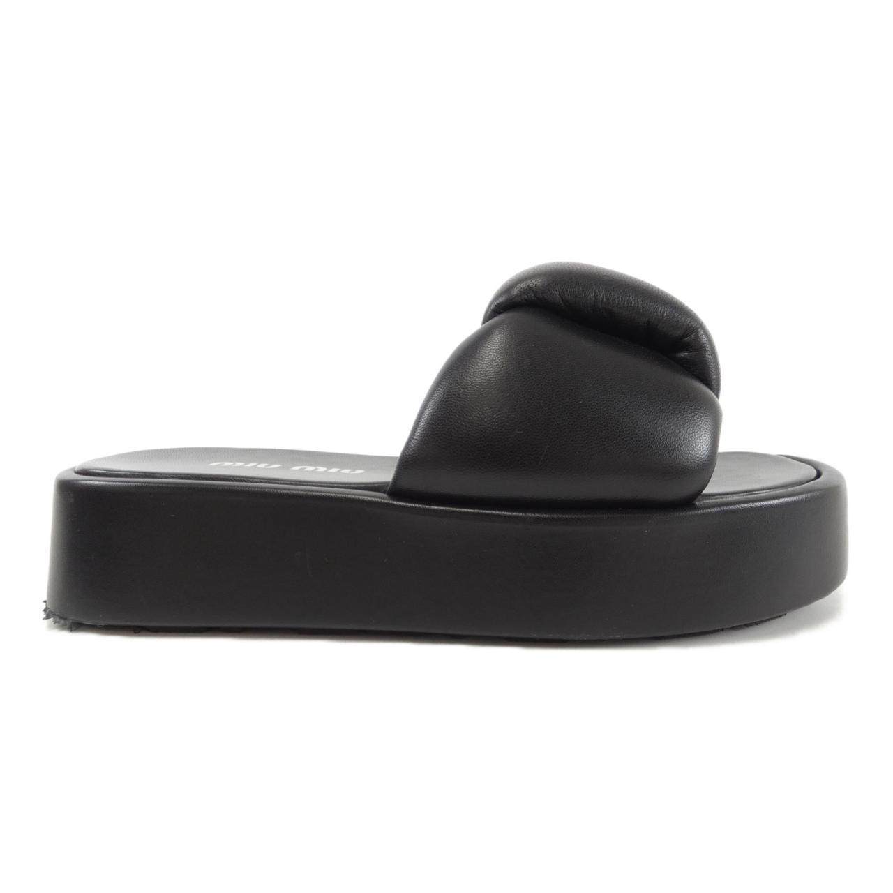 Miu Miu Leather Sandals