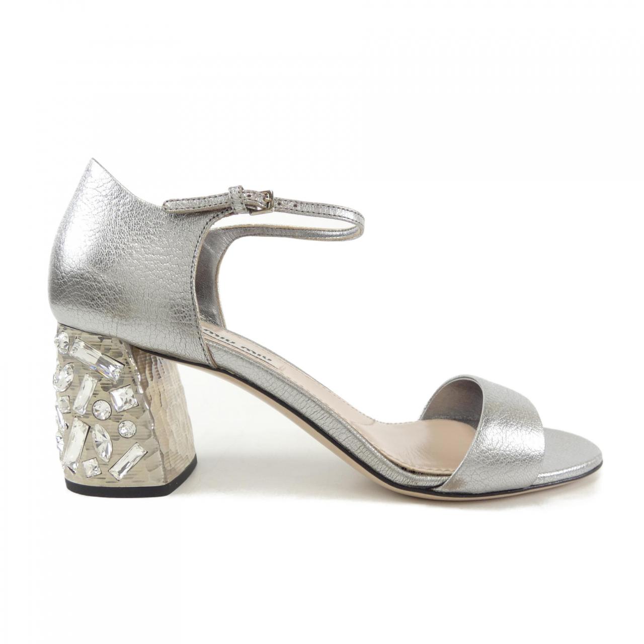 Miu Miu Leather Sandals