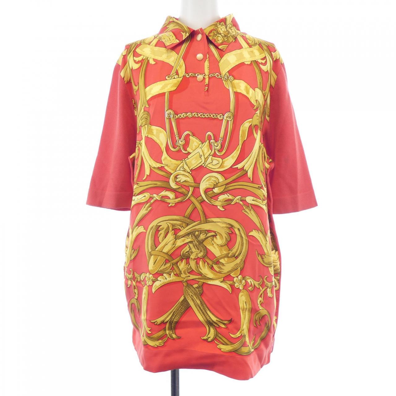 Hermes Twill Laine Cotton Cashmere Silk Top