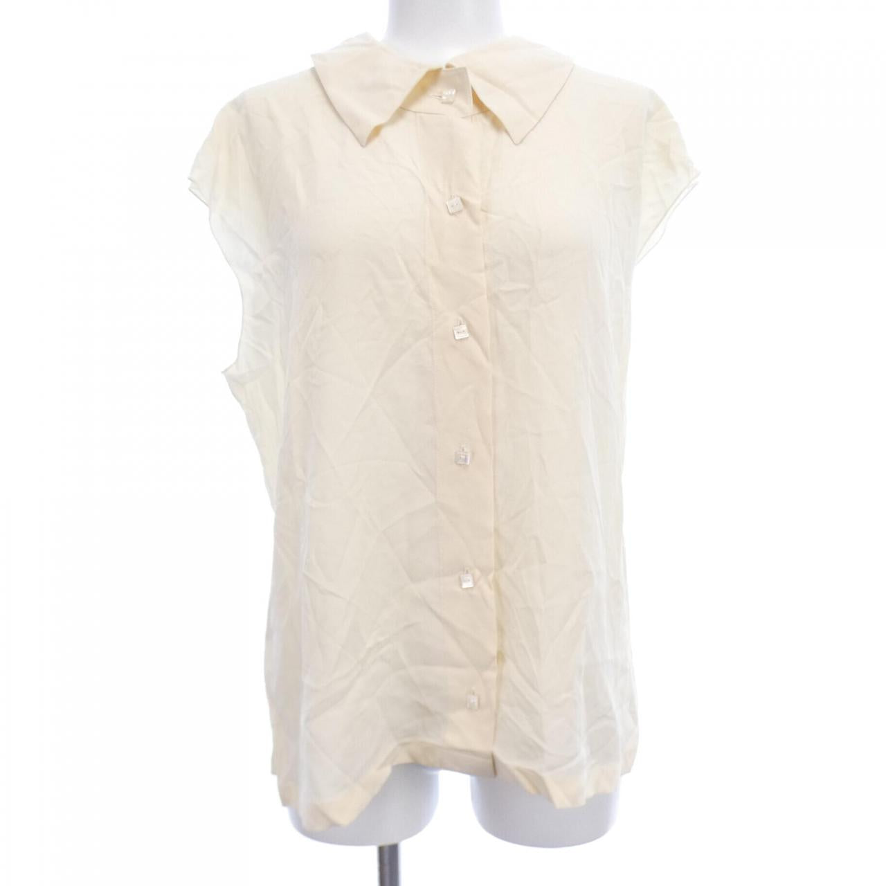 Chanel Silk Short Sleeve Shirt