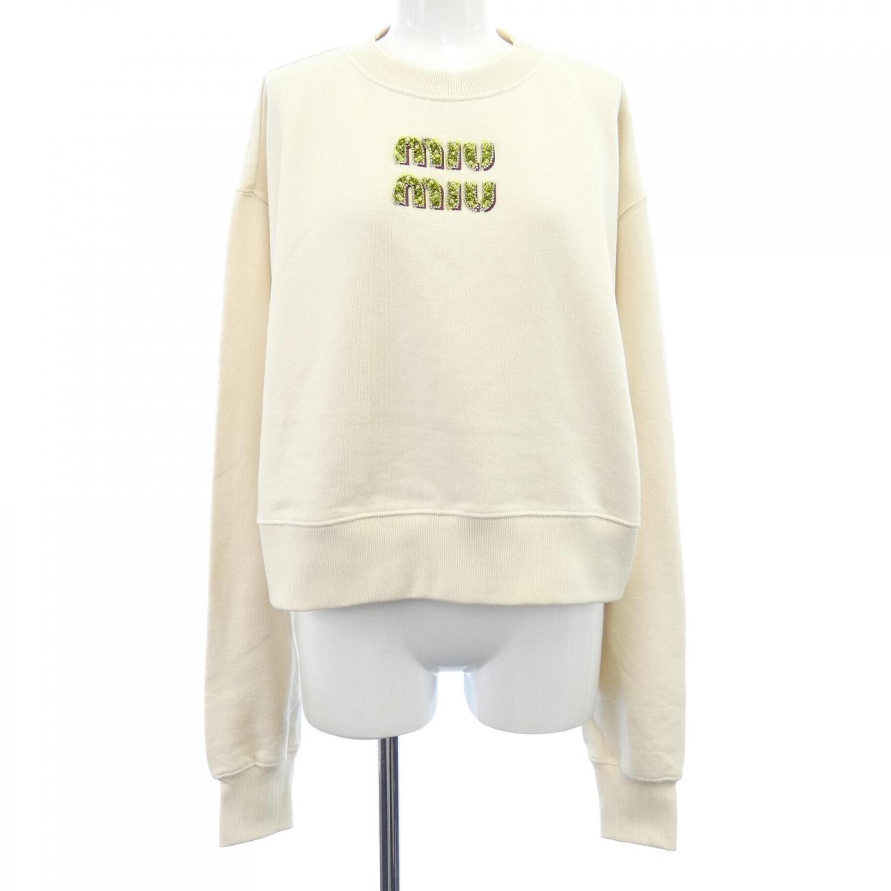 Miu Miu Embroidered Logo Sweatshirt