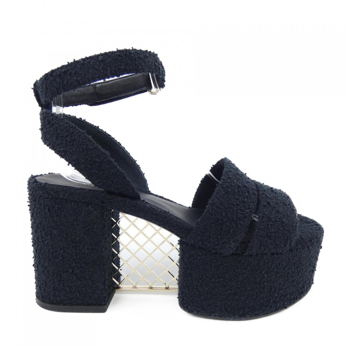 CHANEL G46430B20339 Cotton Tweed Sandals