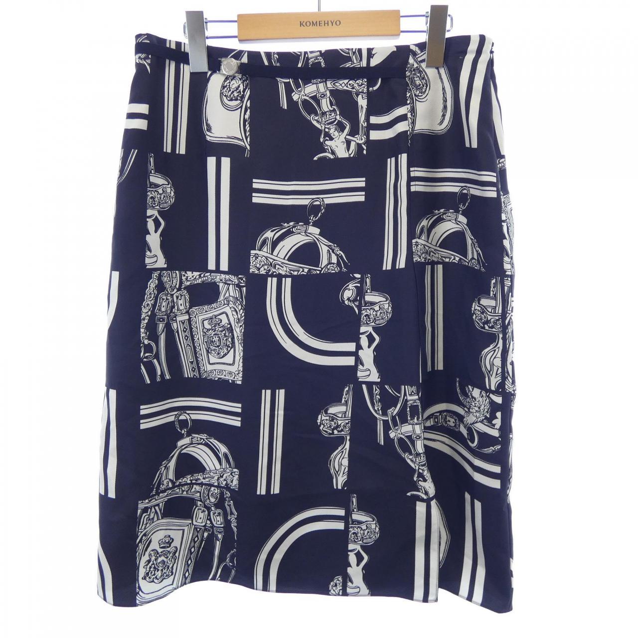 Hermes Silk Skirt