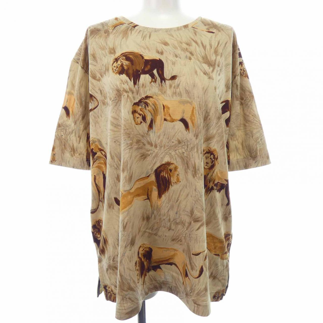 Hermes LIONS DANS LA SAVANE Cotton TShirt