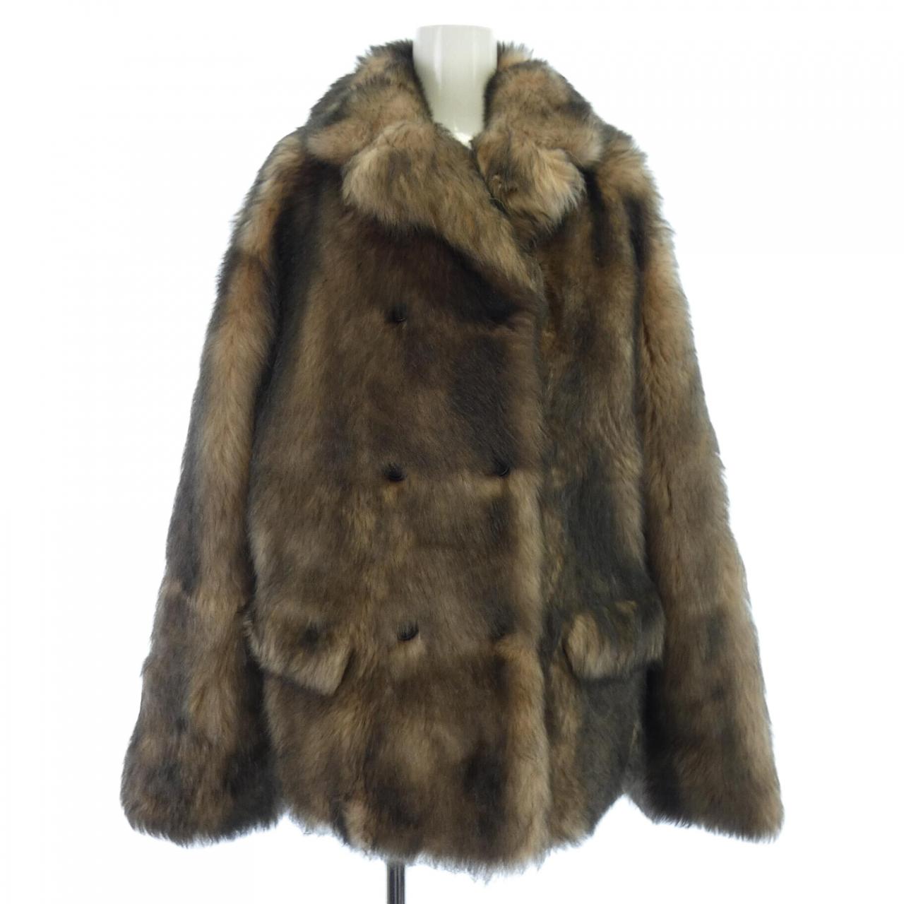 Miu Miu DOUBLE-BREASTED Shearling Jacket