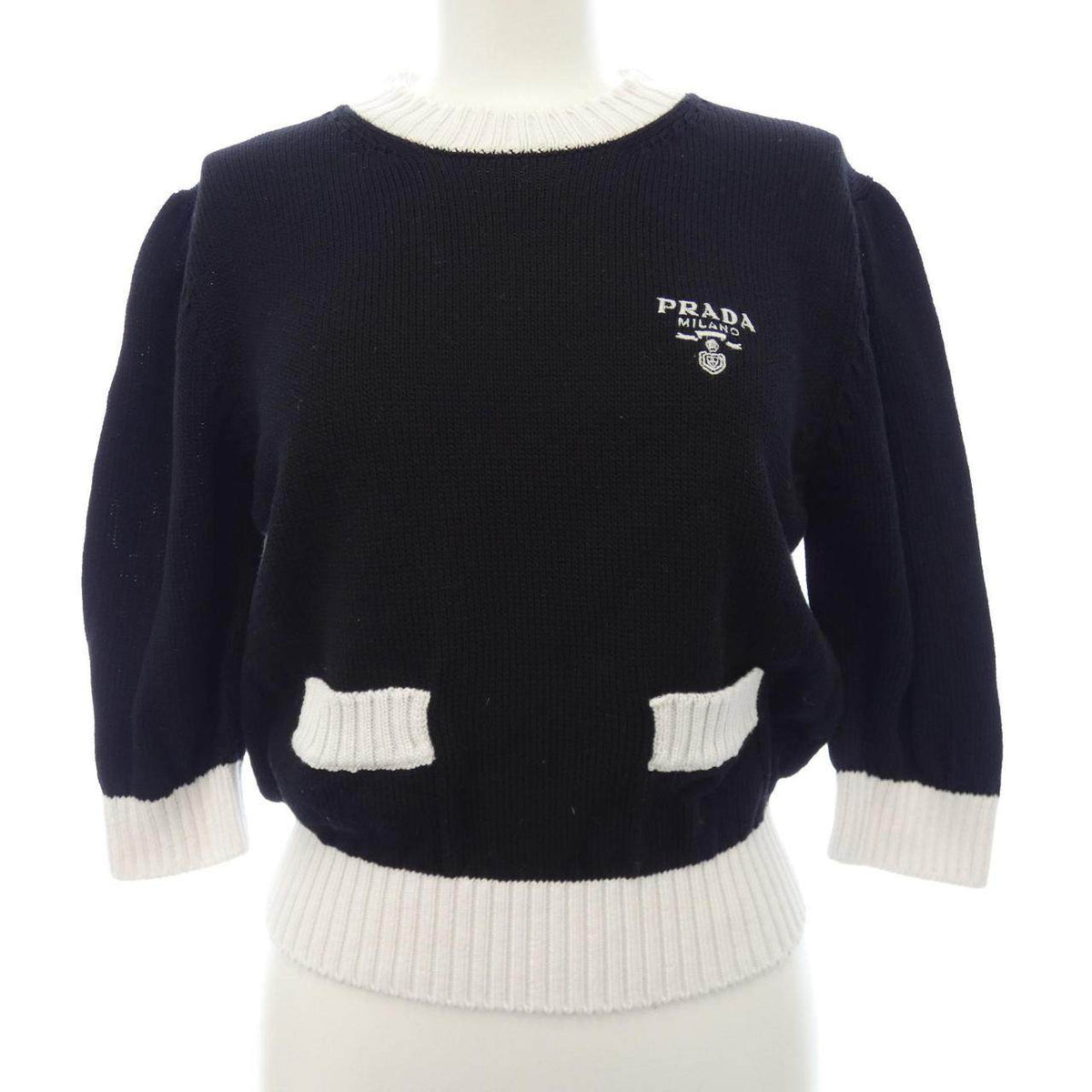 Prada Cotton Crew Neck Sweater