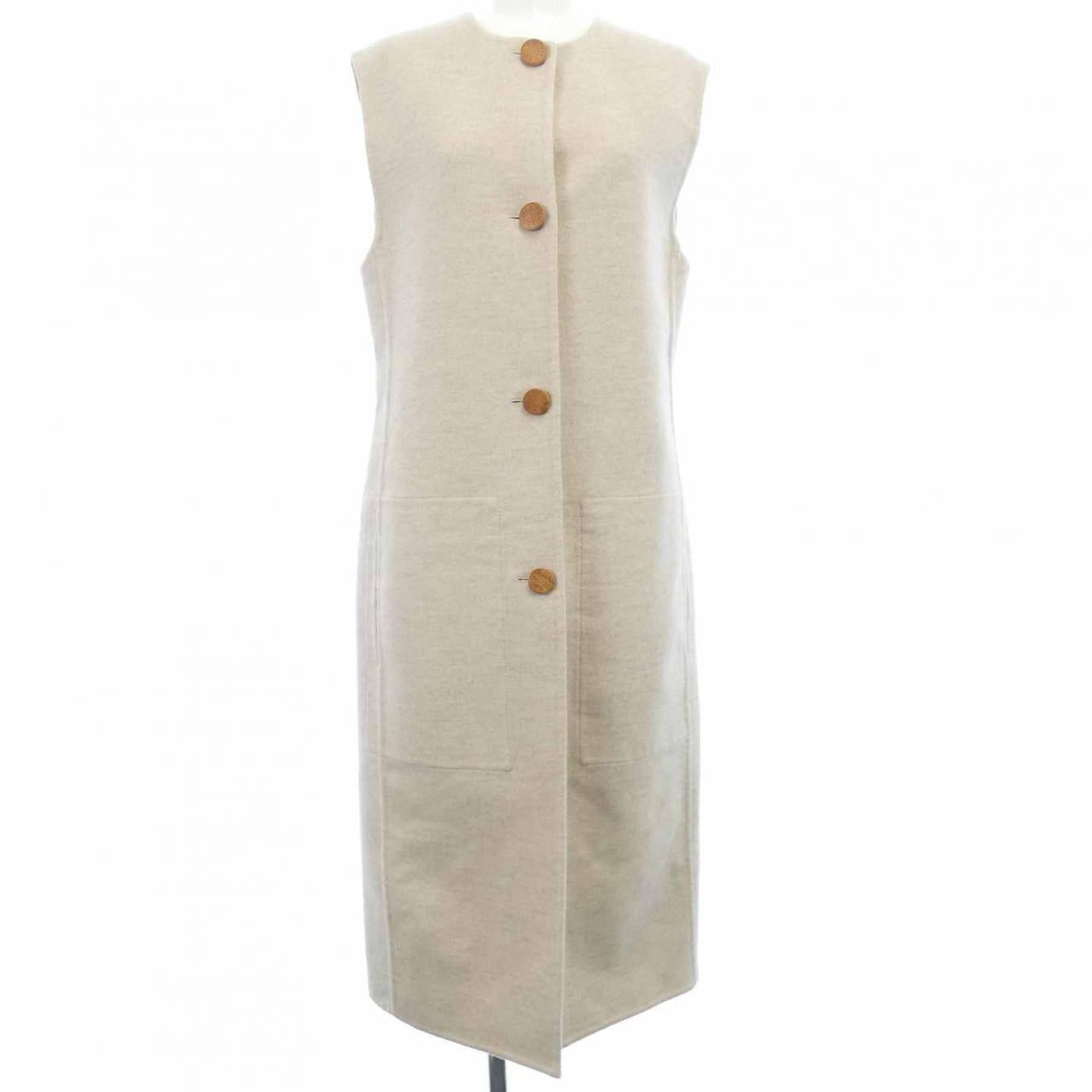 Hermes Double Face 100% Baby Cashmere Long Vest