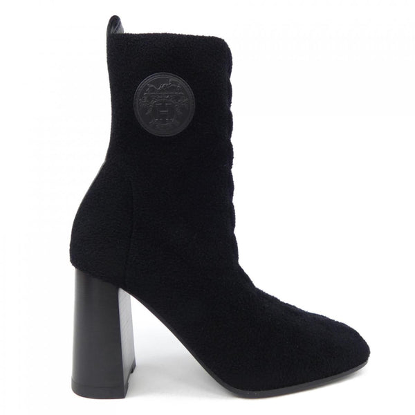 Hermes Jenna Ex-Libris Calfskin Chenille Boots