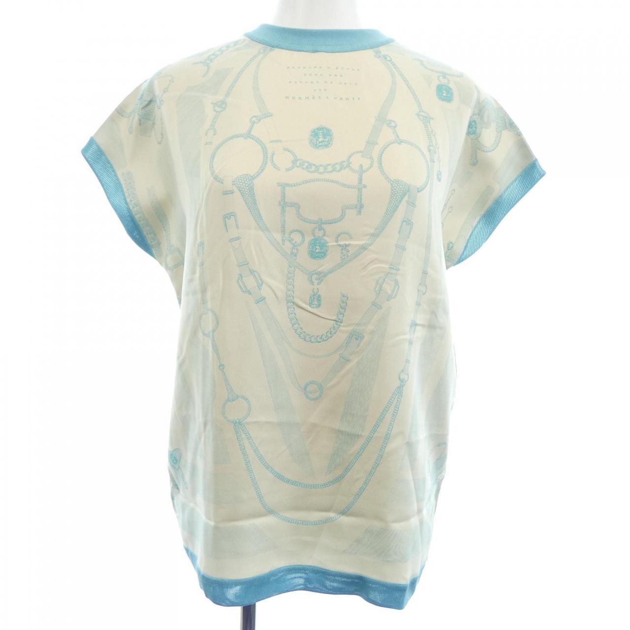Hermes PARURE DE GALA Silk Top