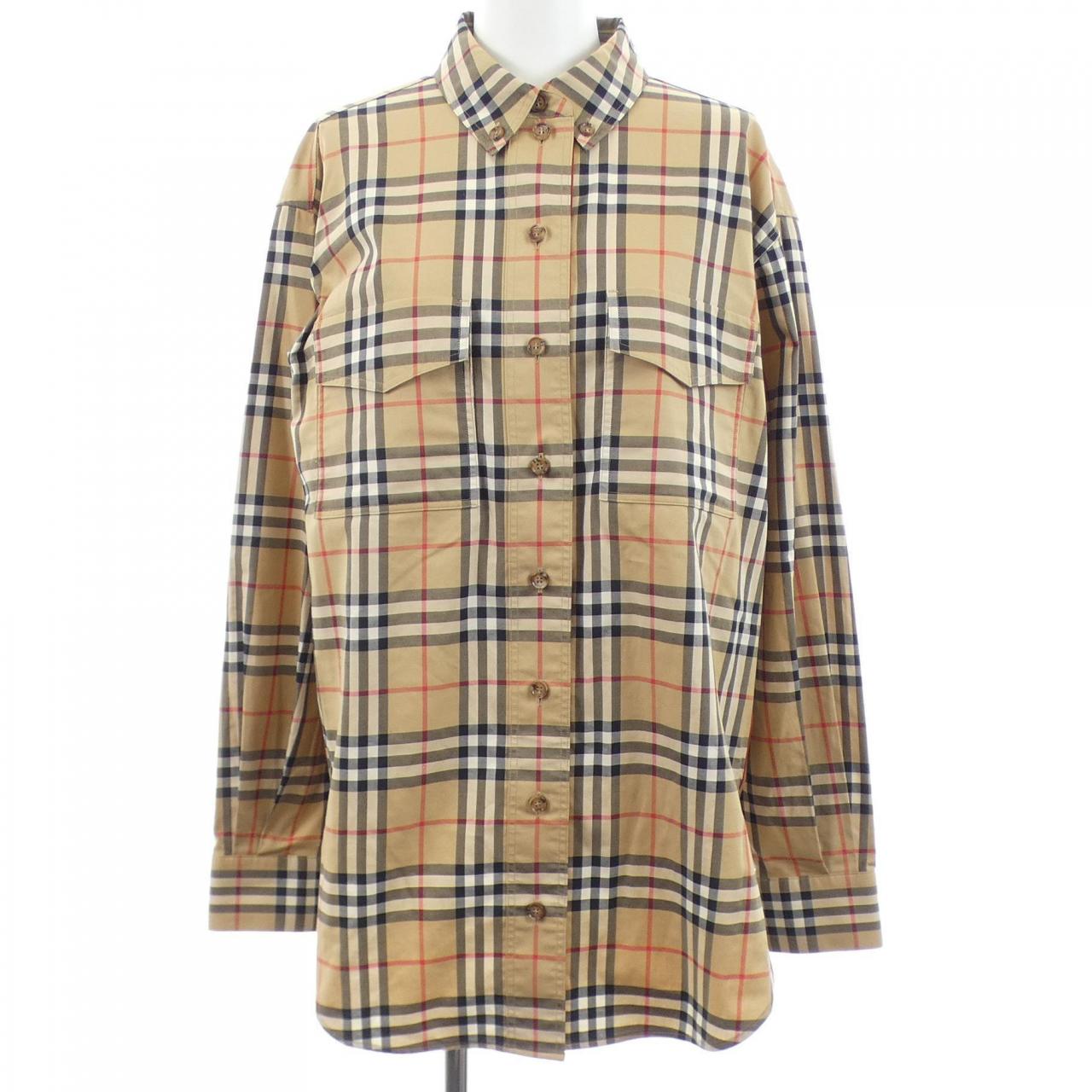 Burberry Check Stretch Cotton Shirt