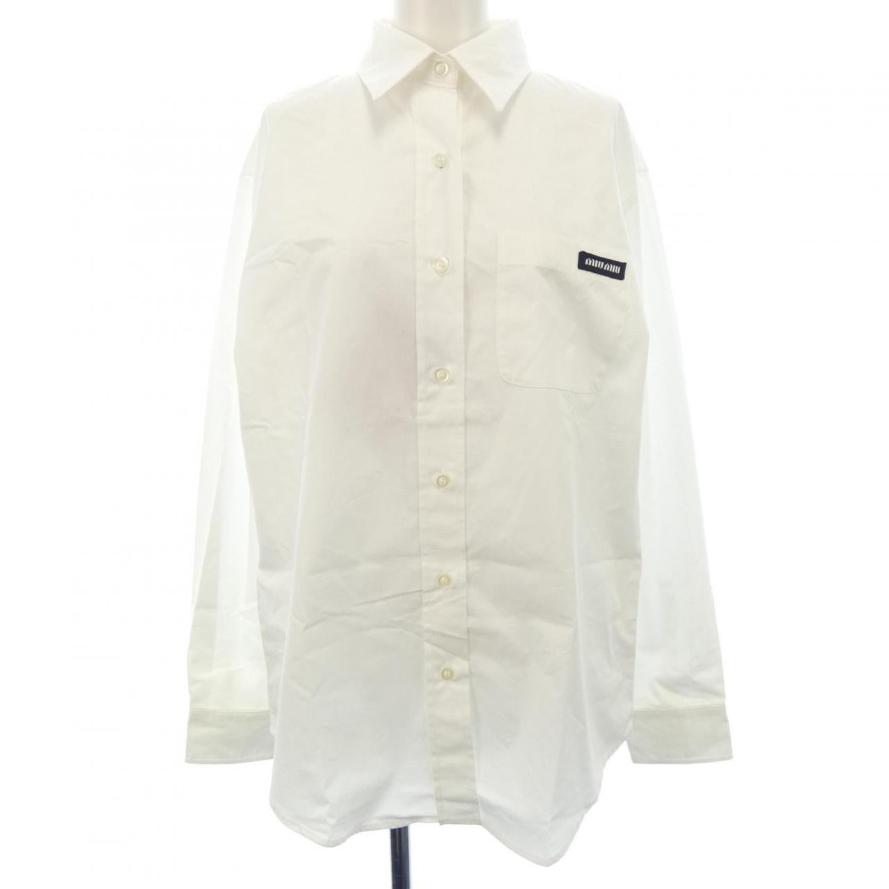 Miu Miu Logo Cotton Shirt