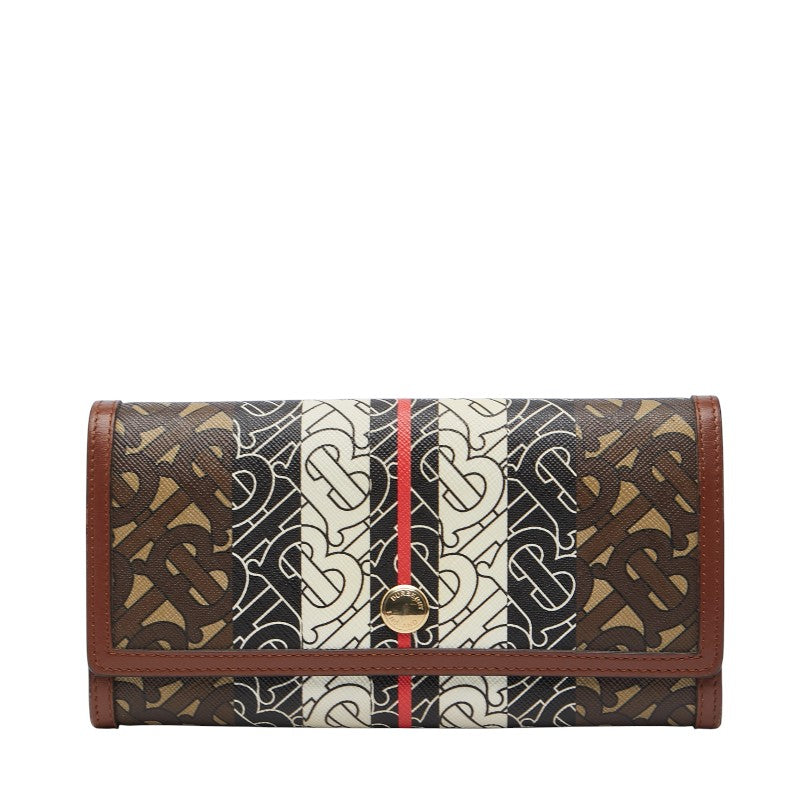 Burberry TB Monogram PVC Leather Long Wallet