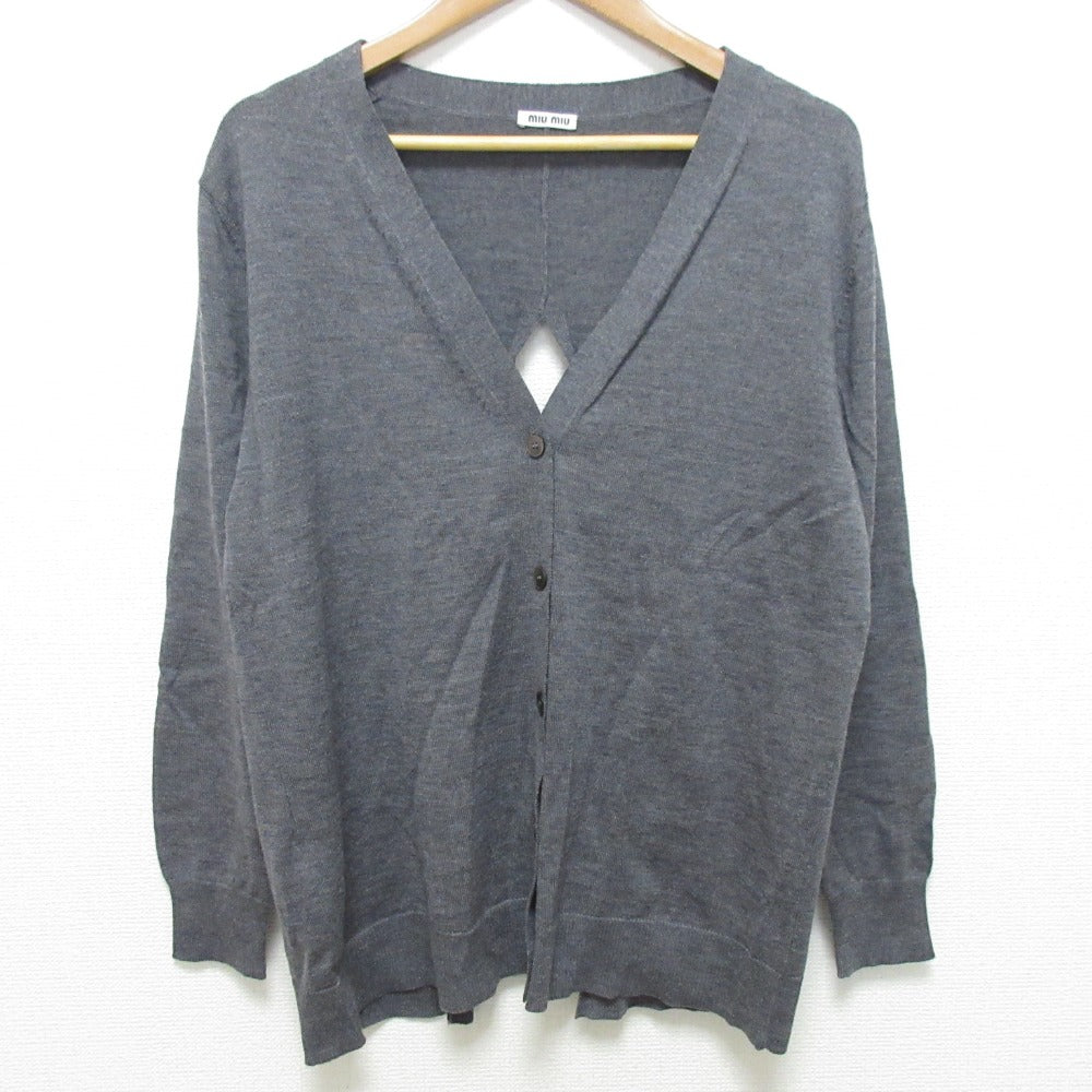 Miu Miu V-Neck Wool Cardigan