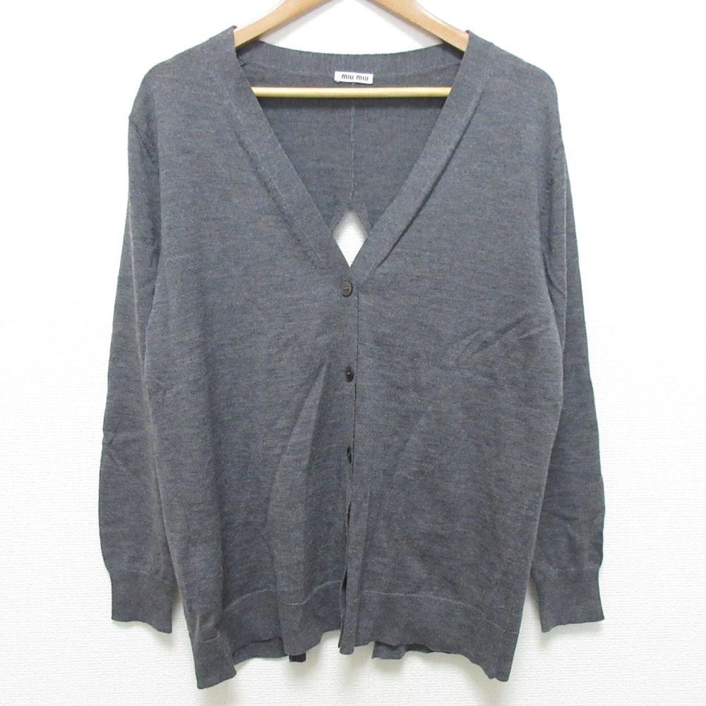 Miu Miu V-Neck Wool Cardigan