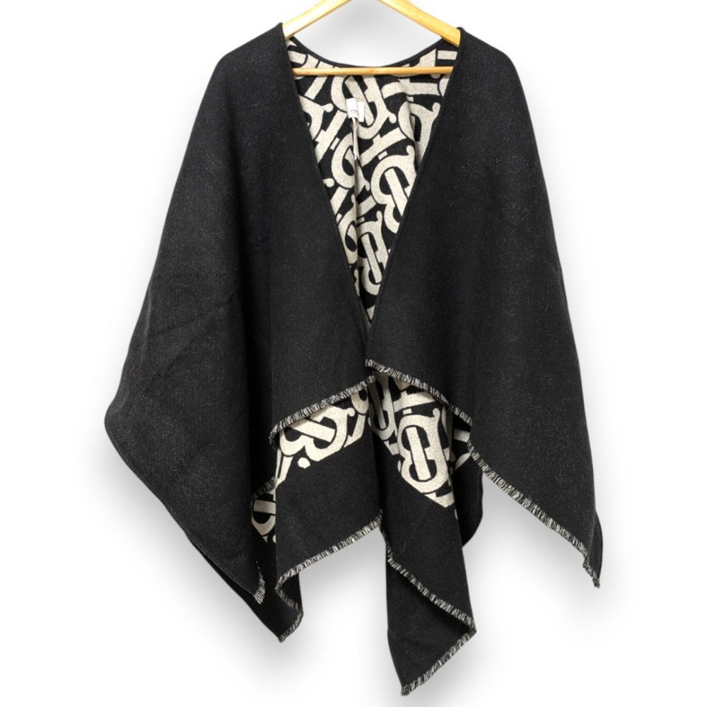 Burberry TB Logo Wool Cape