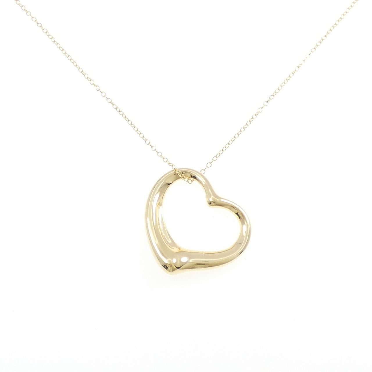 Tiffany&Co. Au750 Open Heart Necklace